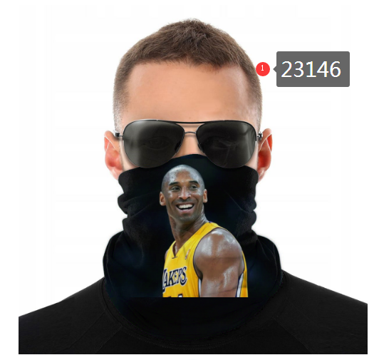 NBA 2021 Los Angeles Lakers #24 kobe bryant 23146 Dust mask with filter->nba dust mask->Sports Accessory